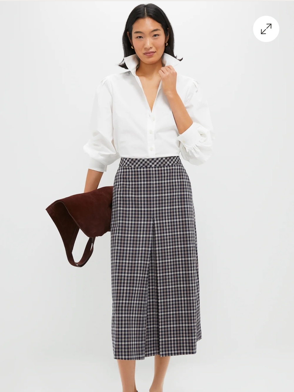 Tuckernuck Phoebe Midi Skirt in Solid Navy